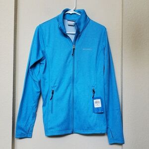 Columbia Vibrant Blue Zip-Up Jacket.  Size Medium